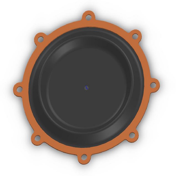 Are there diaphragms equipped with built-in sensors for real-time monitoring and feedback in automated systems?