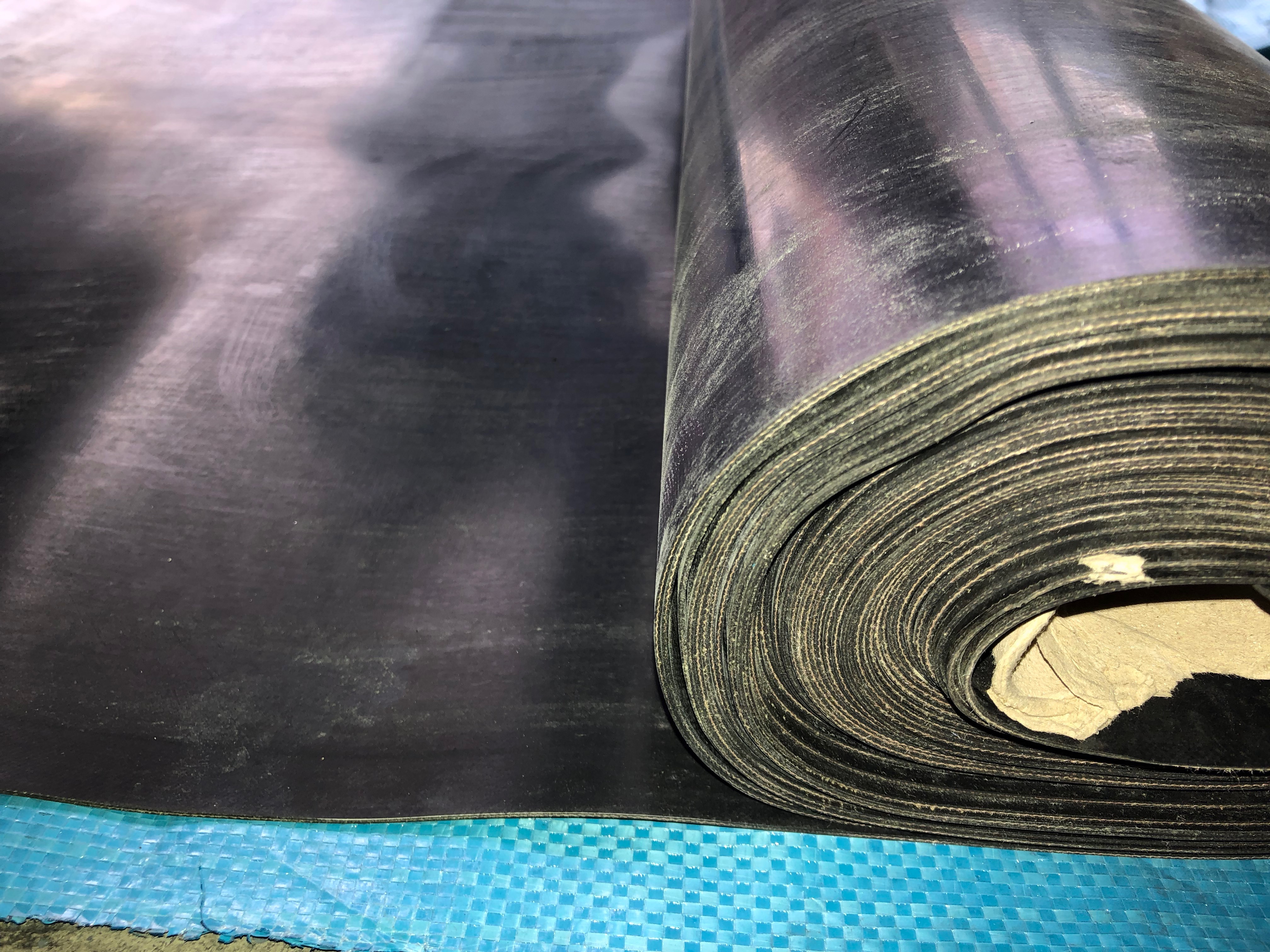 fabric rubber sheet
